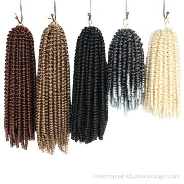 Spring Twist Braiding Hair In South Africa Soft Good Quality Curly Hair Cheap Price Three Toned Crochet Hair Tight Spring Twist